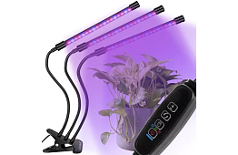 Lampa LED pentru creșterea plantelor TRIO – cu temporizator și control
