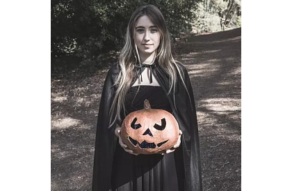 Cloak lung cu glugă