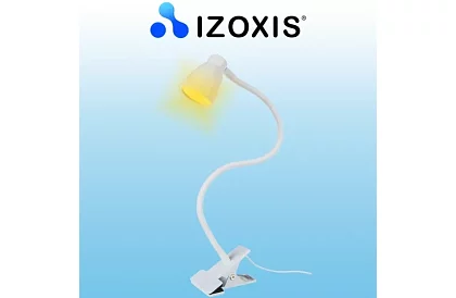 Lampa LED pentru birou cu clemă metalică - albă