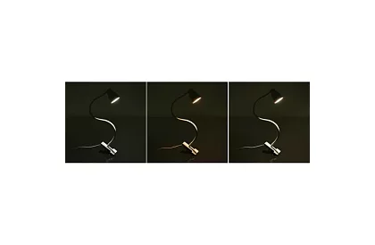 Lampa LED pentru birou cu clemă metalică - albă