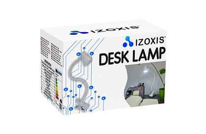 Lampa LED pentru birou cu clemă metalică - albă