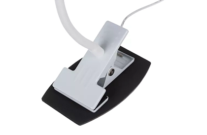 Lampa LED pentru birou cu clemă metalică - albă