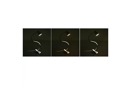 Lampa LED pentru birou cu clemă metalică - albă