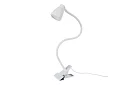 Lampa LED pentru birou cu clemă metalică - albă