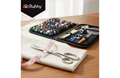 Set de cusut 129 de piese – kit de cusut de călătorie