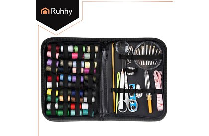 Set de cusut 129 de piese – kit de cusut de călătorie