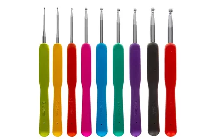 XXL set de croșetat 85 de piese în husă