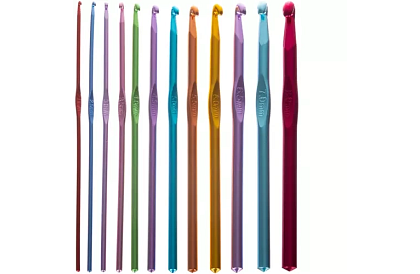 XXL set de croșetat 85 de piese în husă