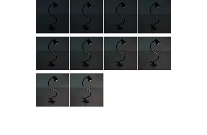 Lampa LED pentru birou cu clips metalic - neagră