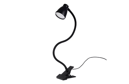 Lampa LED pentru birou cu clips metalic - neagră