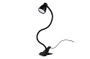 Lampa LED pentru birou cu clips metalic - neagră