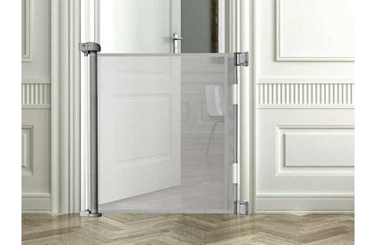 Rulou de siguranță retractabilă pentru uși – gri - 157 cm