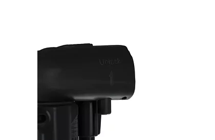 Rulou de securitate retractabilă pentru uși – neagră – 157 cm