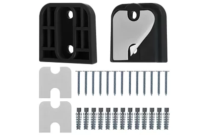 Rulou de securitate retractabilă pentru uși – neagră – 157 cm