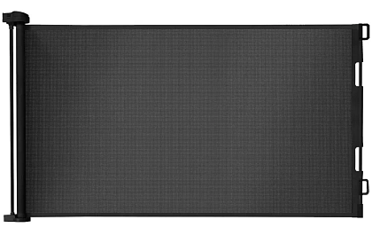 Rulou de securitate retractabilă pentru uși – neagră – 157 cm