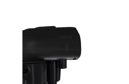 Rulou de securitate retractabilă pentru uși – neagră – 157 cm