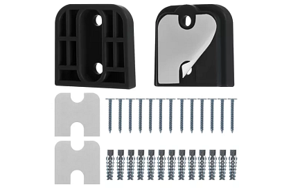 Rulou de securitate retractabilă pentru uși – neagră – 157 cm