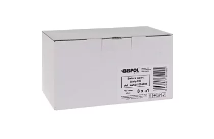 Candle albă cilindrică 10x5 cm – set de 8 bucăți