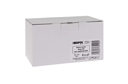 Candle albă cilindrică 10x5 cm – set de 8 bucăți