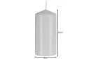 Candle albă cilindrică 10x5 cm – set de 8 bucăți