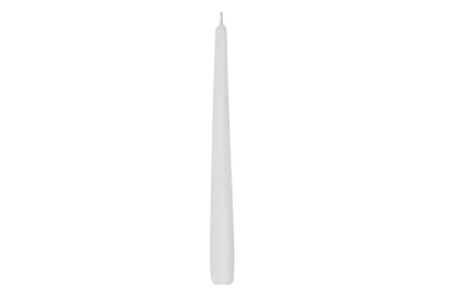 Candle conică albă 24,5x2,3 cm – set 40 buc.