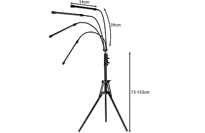 Lampa LED pentru creșterea plantelor Quattro – cu temporizator și telecomandă