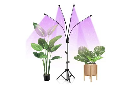 Lampa LED pentru creșterea plantelor Quattro – cu temporizator și telecomandă