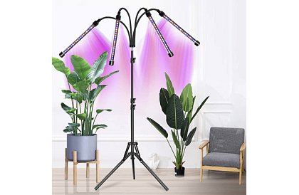 Lampa LED pentru creșterea plantelor Quattro – cu temporizator și telecomandă