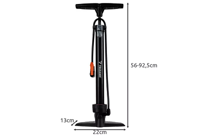 Pompa pentru bicicletă 16 BAR / 230 PSI – cu manometru