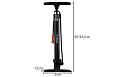 Pompa pentru bicicletă 16 BAR / 230 PSI – cu manometru