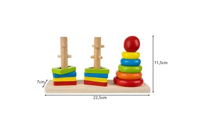 Puzzle din lemn pentru copii – sortator de forme