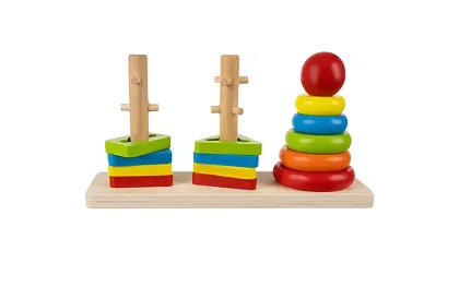 Puzzle din lemn pentru copii – sortator de forme