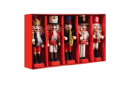 Set de ciocănele din lemn – Decorațiuni de Crăciun 5 buc.