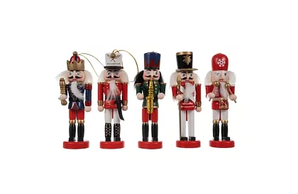 Set de ciocănele din lemn – Decorațiuni de Crăciun 5 buc.