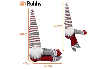 Gnom de Crăciun - spiriduș 60 cm