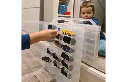 Geantă din plastic - organizator pentru mașinuțe