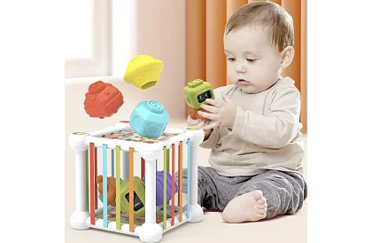 Cubul flexibil senzorial – jucărie educațională pentru copii