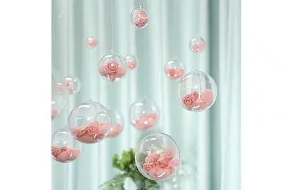 Bile transparente pliabile 12 buc – set creativ