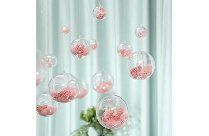 Bile transparente pliabile 12 buc – set creativ