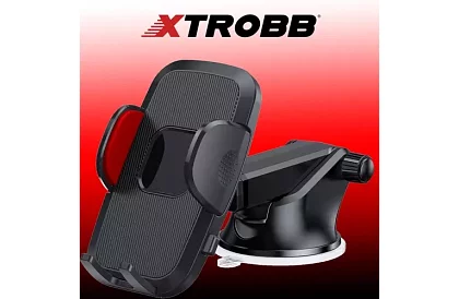 Suport pentru telefon în mașină cu ventuză -  4 - 7 inci