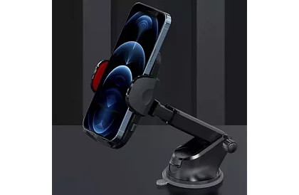 Suport pentru telefon în mașină cu ventuză -  4 - 7 inci