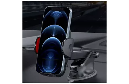 Suport pentru telefon în mașină cu ventuză -  4 - 7 inci
