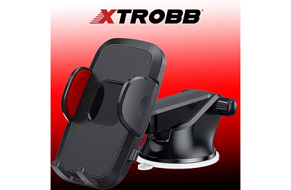 Suport pentru telefon în mașină cu ventuză -  4 - 7 inci