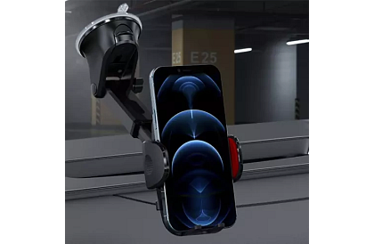 Suport pentru telefon în mașină cu ventuză -  4 - 7 inci