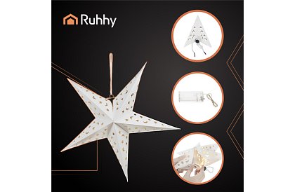 3D LED stea strălucitoare - 50 cm