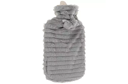 Termofor – sticlă de încălzire cu husă din pluș – 2 l