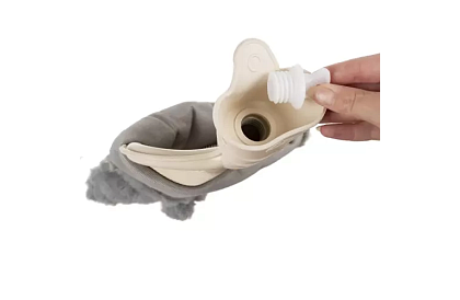 Termofor – sticlă de încălzire cu husă din pluș – 2 l