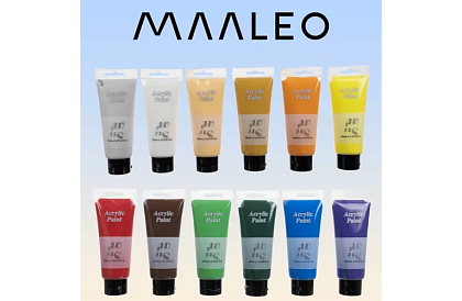 12 Culori acrilice - fiecare de 100 ml