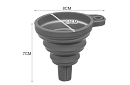 Funnel din silicon pliabil universal