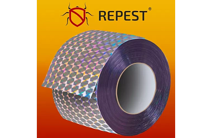 Bandă holografică pentru sperierea păsărilor - 80 metri